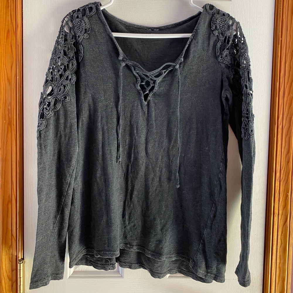 Lace up top